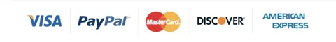 Accepted payment cards and PayPal